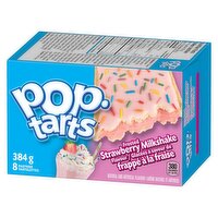 Kellogg's - Pop-Tarts Frosted Strawberry Milkshake, 8 Pack, 384 Gram