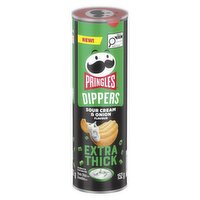 Pringles - Potato Chips, Sour Cream Onion Dippers, Extra Thick, 152 Gram