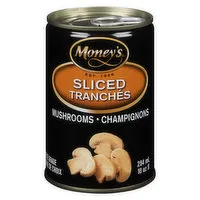 Money's - Sliced Mushrooms, 284 Millilitre