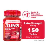 Tylenol - Extra Strength eZTabs, 150 Each