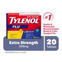 Tylenol - Flu eZtabs Extra Strength Day/Night Tablets, 20 Each