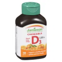 Jamieson - Chewable Vitamin D 1000mg 25mcg, 100 Each