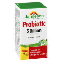 Jamieson - Probiotic 5 Billion Regular Strength Capsules, 60 Each