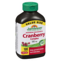 Jamieson - Cranberry Complex 500mg - Value Size, 100 Each