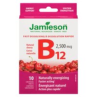 Jamieson - Vitamin B12 Fast Dissolving Cherry 10PK, 10 Each