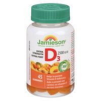 Jamieson - Vitamin D3 Peach Gummy, 45 Each