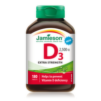 Jamieson - Vitamin D3 2500IU Extra Strength Tablet, 180 Each