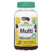 Jamieson - Multi Men's Health Blackberry Lemon, Gummies, 130 Each
