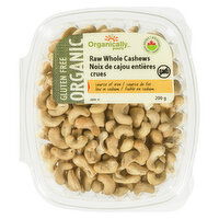 Organically yours - Raw Whole Cashew, 200 Gram