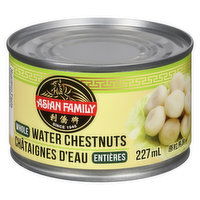 Asian Family - Water Chestnuts Whole, 227 Millilitre