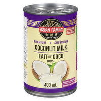 ASIAN FAMILY - Coconut Milk, 400 Millilitre