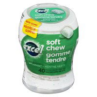 Excel - Soft Chew Gum Spearmint, 40 Each