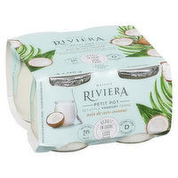 Riviera - Petit Pot Coconut Yogurt 3.2% M.F., 4 Each
