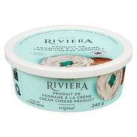 Riviera - Cream Cheese Plain Lactose Free, 240 Gram