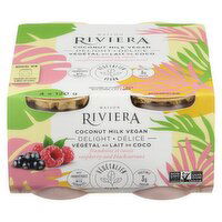 Riviera - Vegan Raspberry Blackcurrant, 4 Each