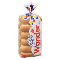 Wonder - Hot Dog Buns White, 12 Each