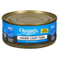 Ocean's - Chunk Light Tuna in Water - Low Sodium, 170 Gram