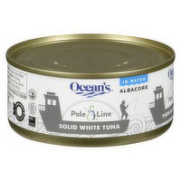 Ocean's - Pole & Line Albacore Solid White Tuna in Water, 170 Gram