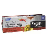 Oceans - Solid Light Tuna in Chili Infused Oil, 3 Each