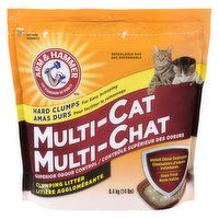 Arm And Hammer - Muilt-Cat Clumping Litter, Resealable Bag, 6.4 Kilogram