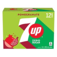 7UP - Zero Sugar Pomegranate, 355mL Cans, 12 Each