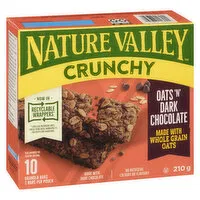 NATURE VALLEY - Crunchy Granola Bars, Oats 'n' Dark Chocolate