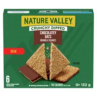 NATURE VALLEY - Crunchy Dipped Chocolatey Oats Granola Squares, 6 Each