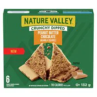 Nature Valley - Crunchy Dipped Peanut Butter Chocolate Granola Squares