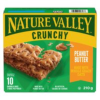 Nature Valley - Peanut Butter Crunchy, 10 Granola Bars 2 Bars per Pouch, 10 Each