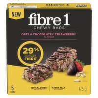 Fibre 1 - Chewy Bars,  Oats & Chocolatey Strawberry , 5 Pack, 175 Gram
