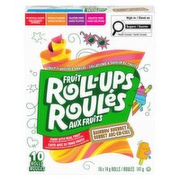Betty Crocker - Fruit Roll Ups Rainbow Sherbet, 10 Each