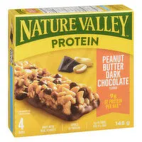 NATURE VALLEY - Protein Chewy Bars - Peanut Dark Chocolate, 4 Each