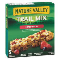 Nature Valley - Trail Mix Chewy Granola Bars, Mixed Berry, 5 Pack, 175 Gram