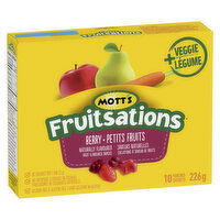 Mott's - Fruitsations Fruit Flavoured Snacks, Berry +Veggie, 10 Each