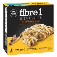 General Mills - Fibre 1 Delights - Cinnamon Bun, 5 Each