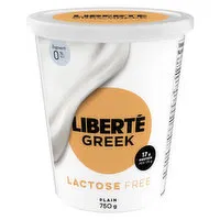 Liberte - Greek Yogurt Plain 0% Lactose Free