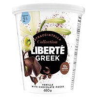 Liberté - Greek Yogurt Vanilla with Chocolate Pieces  2 % M.F., 650 Gram