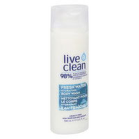 Live Clean - Fresh Water Moisturizing Body Wash -Hyaluronate, 500 Millilitre