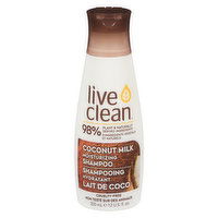 Live Clean - Moisturizing Shampoo - Coconut Milk, 350 Millilitre