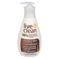 Live Clean - Coconut Milk Moisturizing Liquid Hand Soap, 500 Millilitre