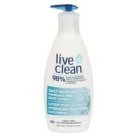 Live Clean - Body Lotion Fragrance Free, 532 Millilitre