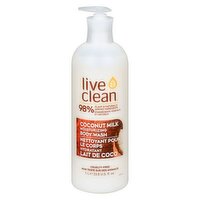 Live Clean - Coconut Milk Moisturizing Body Wash, 1 Litre