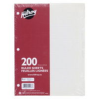 Hilroy - Ruled Sheets 200, 1 Each