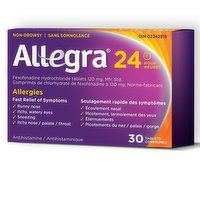 Allegra - Antihistamine - Non-Drowsy 24 Hour, 30 Each