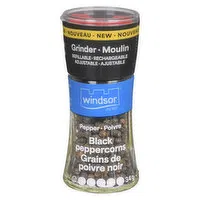 Windsor - Black Peppercorns Grinder, 34 Gram