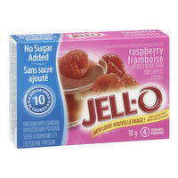 Jell-O - Raspberry Jelly Powder No Sugar Added, 10 Gram