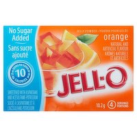 Jello - Orange Powder No Sugar Added, 10 Gram