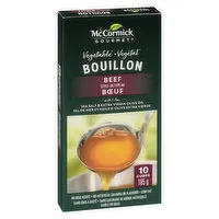 McCormick Gourmet - All-Vegetable Beef Style Bouillon, 10 Each