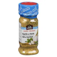 CLUB HOUSE - Seasoning - Garlic & Herb Salt Free, 142 Gram