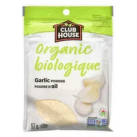 CLUB HOUSE - Organic Garlic Powder, 57 Gram